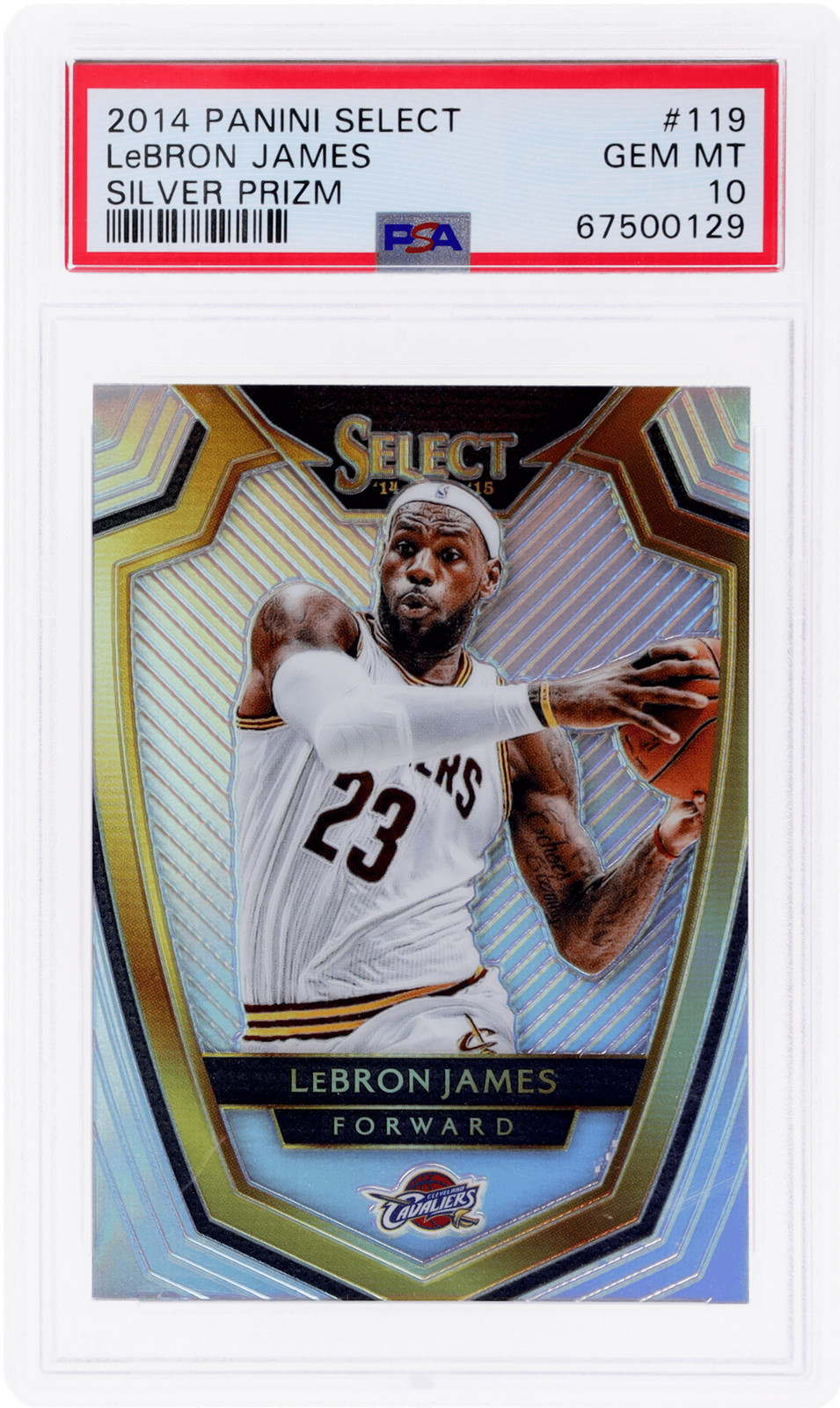 2014 Panini Select LeBron James Silver Prizm #119 PSA 10
