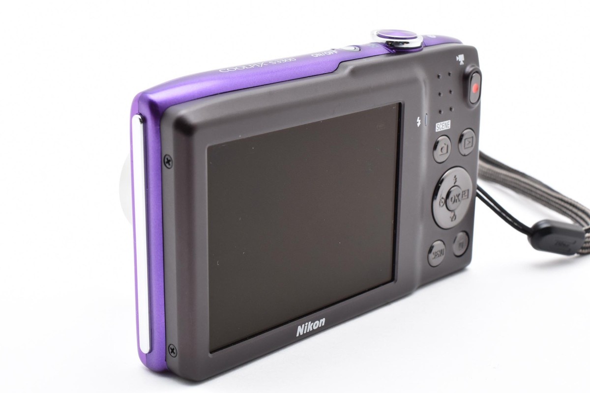 TOP MINT] Nikon COOLPIX S3300 Purple Compact Digital Camera