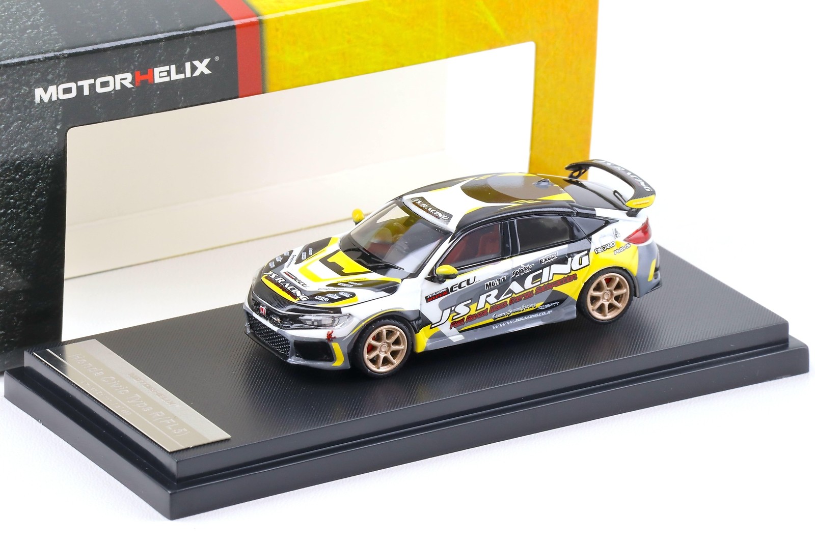 1:64 MOTORHELIX Honda Civic Type R (FL5) J`S Racing FK8 Livery M65315