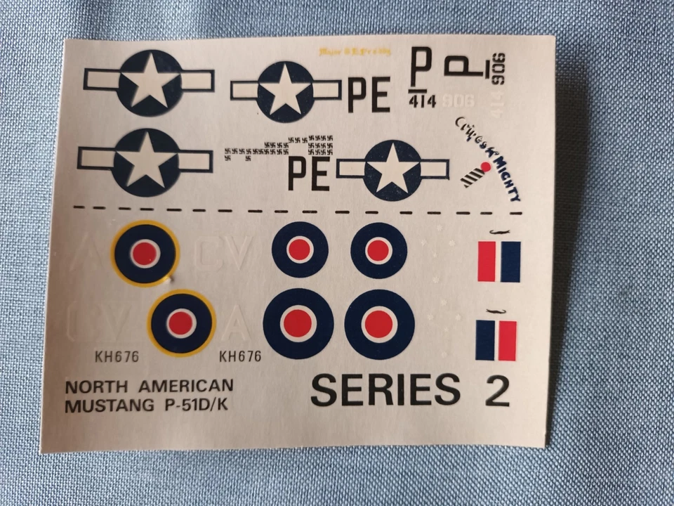 KIT Aeromodello MUSTANG - AIRFIX-72 #2045 - anni '70 - VINTAGE - Immagine 4 di 4