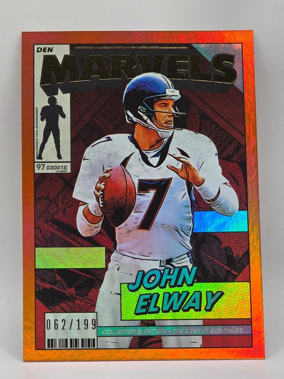 2026 Panini Decades 90s Pop Culture #MV-KJ Keyshawn Johnson Marvels Orange #/199