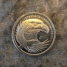 Eagle and Flag 1/10oz 999 Fine Silver Coin