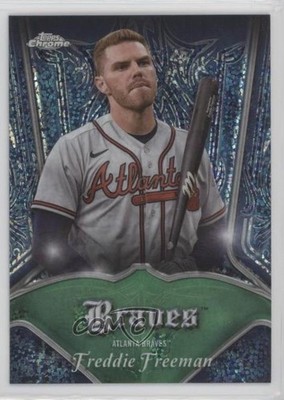 2022 Topps Chrome Pinstriped Green Refractor 24/99 Freddie Freeman #P-8 nr5