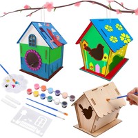 Vogelhaus Bausatz, 2 StüCk Outdoor Vogelhaus Aus Holz, Diy VogelfüTterer Spie...