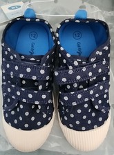 Cat  Jack Girls Toddler Parker Sneakers - Navy Blue  White Polka Dot