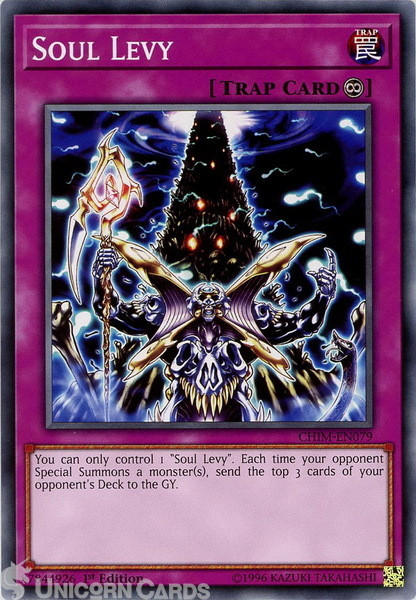 CHIM-EN079 Soul Levy Common 1st Edition Mint Yu-Gi-Oh! Card