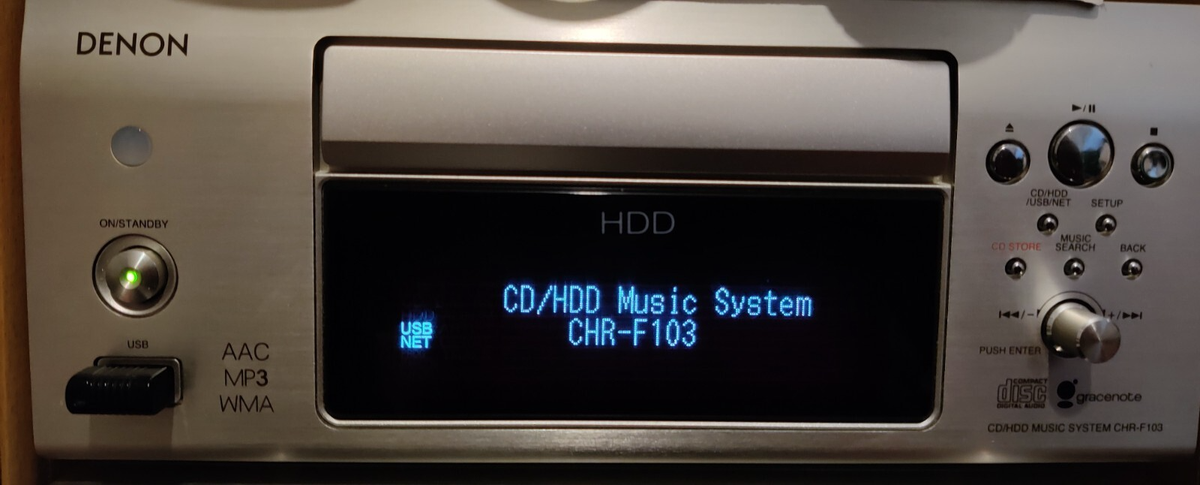 HIGH QUALITY HI-FI DENON CD/HDD CHR-F103; RECEIVER DRA-F102DAB