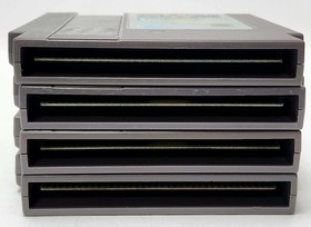 Nintendo NES Game Bundle 4-Lot Rad Racer, Iron Sword, Top Gun, Lunar Pool TESTED