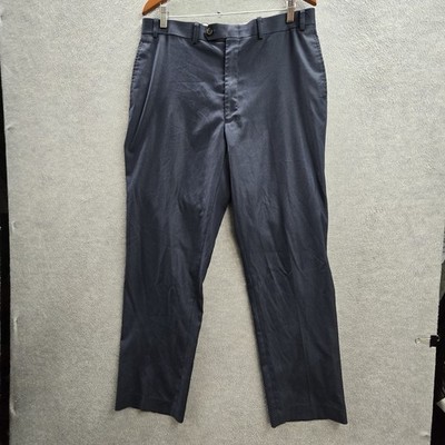 Ralph Lauren Men Pants 36W X 32L Navy Dress Pants Button Zipper 31'' Inseam