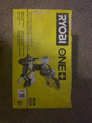 RYOBI P553 18V 7-1/4'' Cordless Compound Miter Saw w/Blade Brand New Dirty/Dmg BX