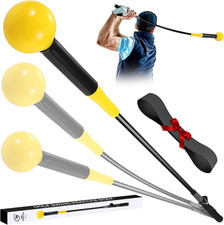 Golf Swing Trainer Aid with Arm Band, 40 Inch Golf Warm-Up Stick for Rhythm