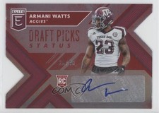 2018 Panini Elite Draft Picks Status Red Die-Cut /49 Armani Watts Rookie Auto RC