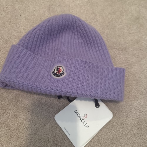 MONCLER Berretto Tricot Hat Purple One Size
