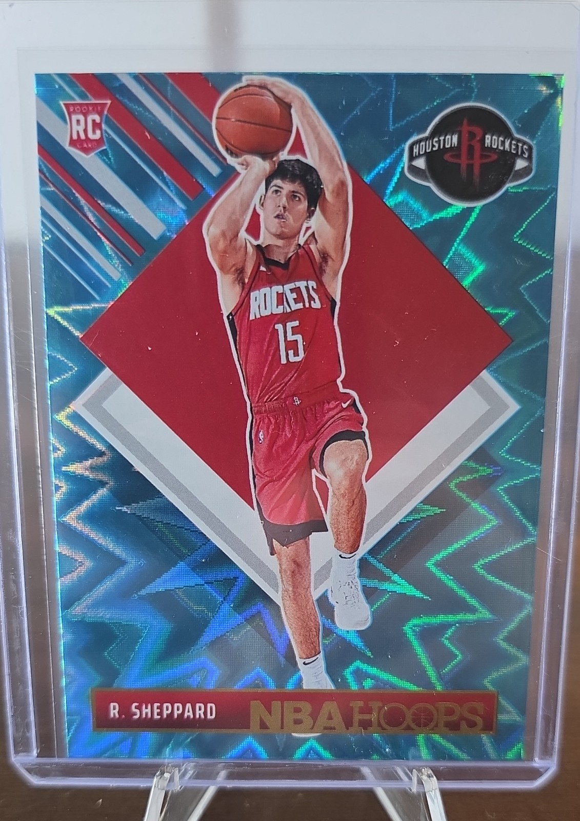 2024-25 Panini Nba Hoops - Hoops Tribute Reed Sheppard #291 Teal Explosion (RC)