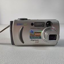Samsung Digimax 240 Silver 2MP 1.6" LCD 3x Optical Zoom Compact Digital Camera
