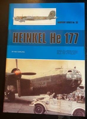 HEINKEL HE-177 Warpaint Series #33 PHOTOS, DRAWINGS, SIDE VIEWS OOP RARE