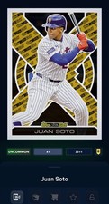 DIGITAL CARD 2025 TOPPS BUNT AWARD CARD JUAN SOTO BLACK GOLD UNCOMMON SERIES 1