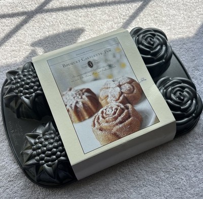 Williams-Sonoma Nordic Ware Flower Bouquet Cakelette Pan 6 cake Molds Wedding