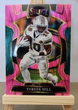 2025 Panini Select - Concourse Tyreek Hill #83 Pink Shock Prizm