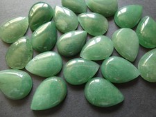 Green Aventurine Pear Cabochon 6x9mm Wholesale Gemstone For Jewelry