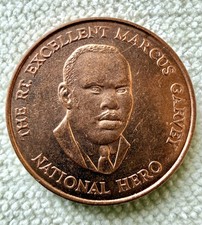 1996 JAMAICA MARCUS GARVEY COIN - 25 CENT