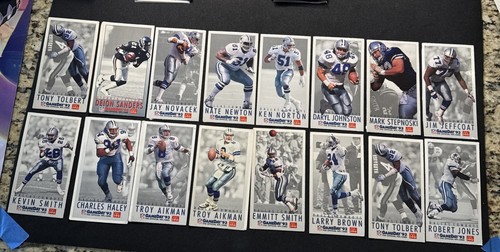 1993 Fleer McDonald's NFL GameDay - Dallas Cowboys Team partia 16 kart