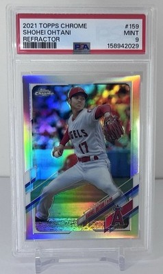 2021 Topps Chrome Shohei Ohtani Refractor PSA 9 MINT Angels #159