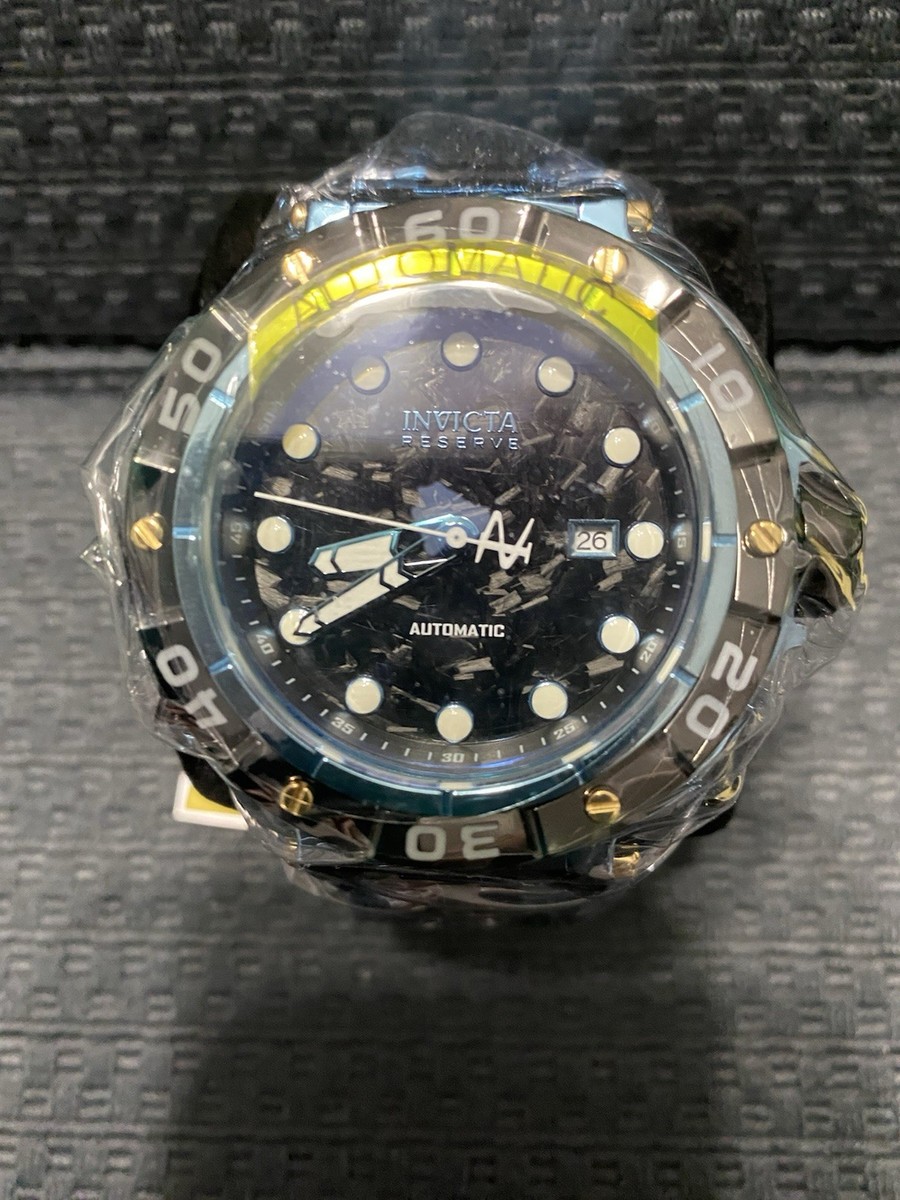 Invicta Reserve Automatic Ripsaw, Carbon Fiber Dial, Watch