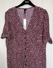 Nobody’s Child ASOS Marks & Spencer Alexa Spotted Print Midi Tea Dress 14 Pink