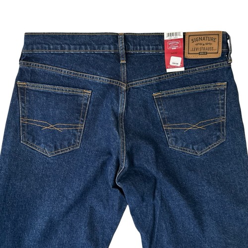 Levi Strauss Signature Gold Jeans Men's Size 34x32 Blue 100% Cotton Relaxed NEW - Picture 4 of 11