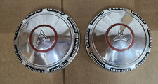 Mopar Original Used 69 - 71 Dodge Red Circle 9 Dog Dish Hubcaps Set Of 2
