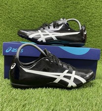 NEU MIT ETIKETT ASICS HYPER SPRINT 7 LEICHTATHLETIK SCHWARZ SPORTSCHUHE SPIKES SCHUHE GRÖSSE 8