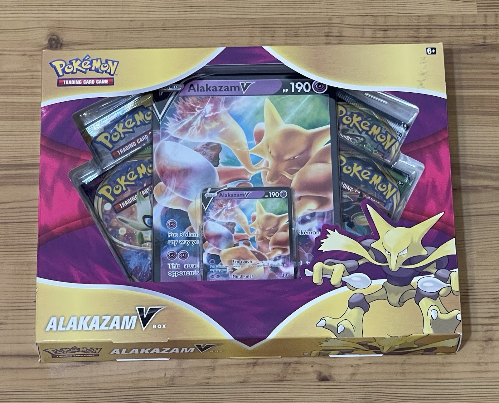 Pokemon Alakazam V Box - 4 Packs