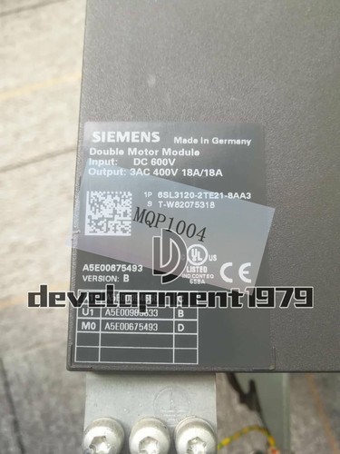 1PC USED SIEMENS DUAL MOTOR MODULE 6SL3120-2TE21-8AA3 6SL3 120-2TE21-8AA3