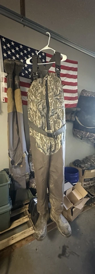 Drake Uninsulated Guardian Elite HND Front Zip Waders Treestand Camo 11 Large - Image 3 of 4