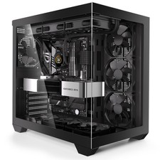 Gaming PC CASE, ATX Cpmputer CASE with 3 Non-LED Fans Pre-Installed,Type-C Fu...