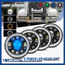 4x Rgb 5.75inch 5-34 Led Headlight Hilo Sealed For Volvo Vhd 2001-2019 Truck