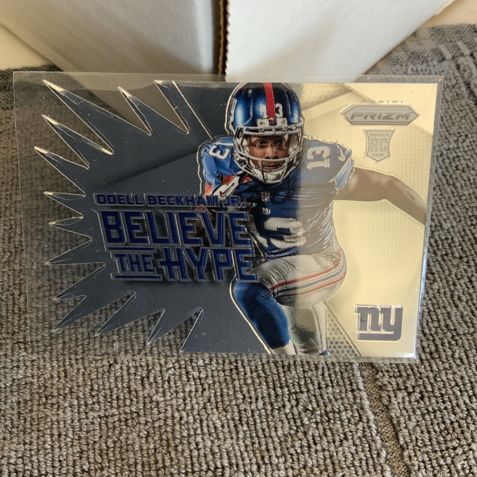 2014 Panini Prizm Odell Beckham #BH12 Jr. Believe the Hype Die-Cut Rookie~NICE!