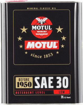 Motul Classic SAE 30 Oil - 6x2L - Case of 6