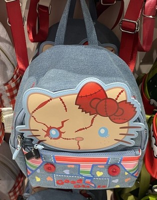 Universal Studios Loungefly Sanrio Hello Kitty Chucky Denim