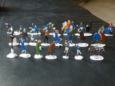 Vtg Lot of 21 Germany Heinrichsen Flat Lead Winter Scene Skating Misc. Figures