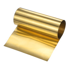 Brass Sheet Roll, 39"X 8"X 0.003" Lxwxt Metal Foil Plate, Hardware Brass Plate,