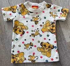 Vintage 90s Lion King Simba Kids T Under Shirt Disney AOP Size 2T