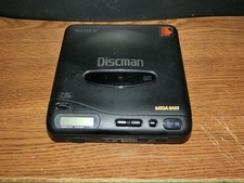 AS IS Sony Discman D-11 Mega Bass Personal Portable CD Player Bad Audio Wheel 