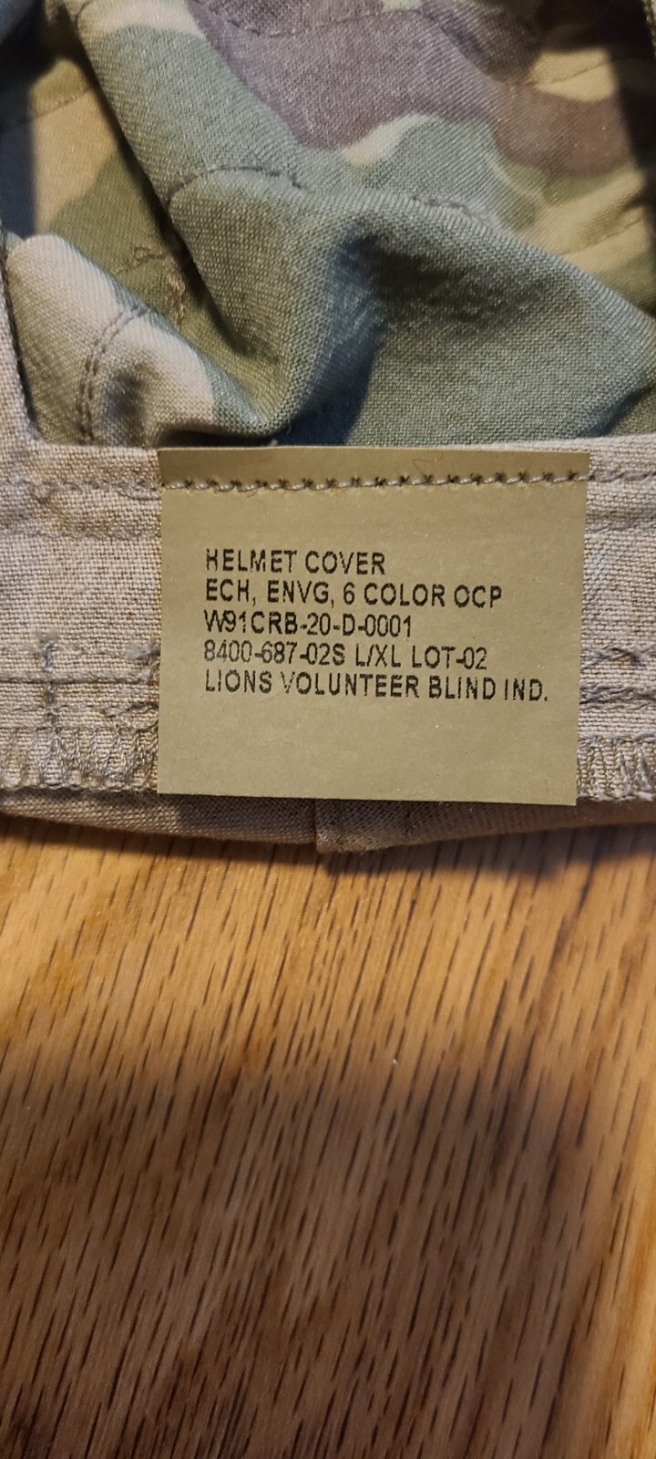 HELMET COVER ECH, ENVG 6 COLOR OCP (LARGE / EXTRA LARGE) eBay