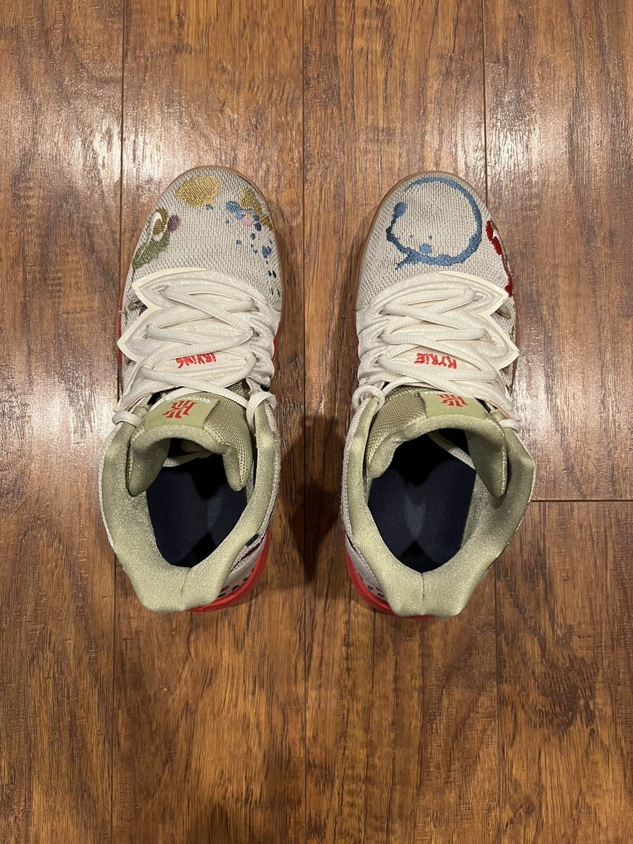 Nike Kyrie 5 Bandulu Embroidered Splatters Boys Size 7Y CQ4326-100