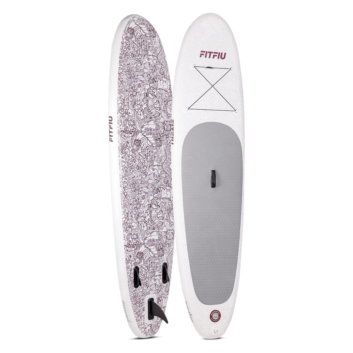 Tabla paddle surf hinchable FITFIU especial yoga con accesorios y diseño tribal