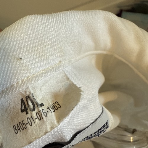 44L USN Marina de los Estados Unidos Hombre Blanco Poliéster Crackerjack Jersey Camisa USS McCampbell - Imagen 8 de 8