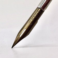 Perry & Co. Saxon 87M Dip Pen Nib Vintage Bronze Calligraphy Point