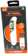 Mobi Connect Smart Bluetooth Ear + Forehead Dualscan Thermometer - Batteries New